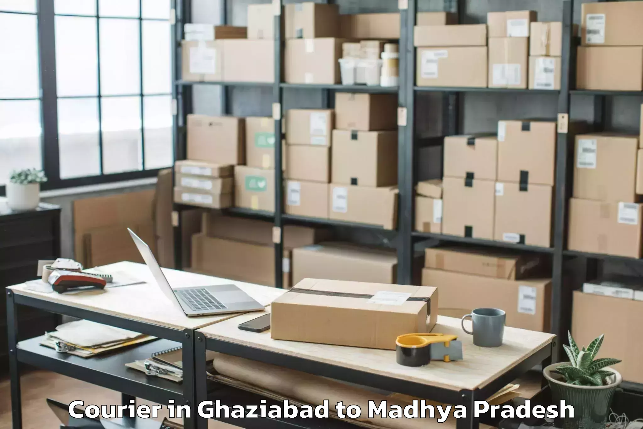 Trusted Ghaziabad to Manawar Courier